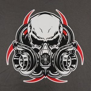 Diesel Life NWT Gas Mask Turbo Respirator Skull Design Grey T- Shirt Gildan M-3X
